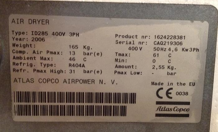 Used ID285 : SÉCHEUR INTÉGRÉ POUR GA90VSD PACK FF