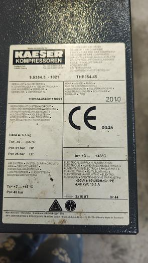 Used 2010 KAESER THP354-45