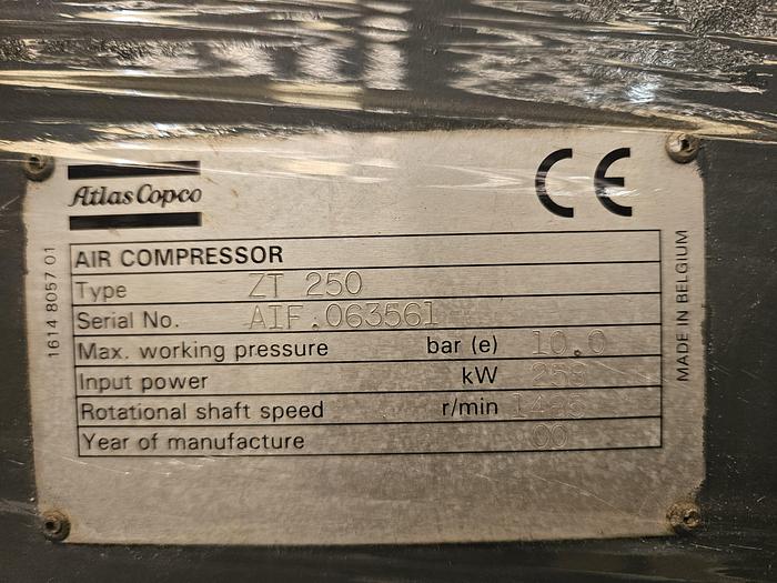 Used 2000 ATLAS COPCO ZT250