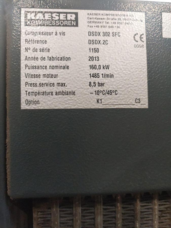Used Kaeser DSDX 302 SFC