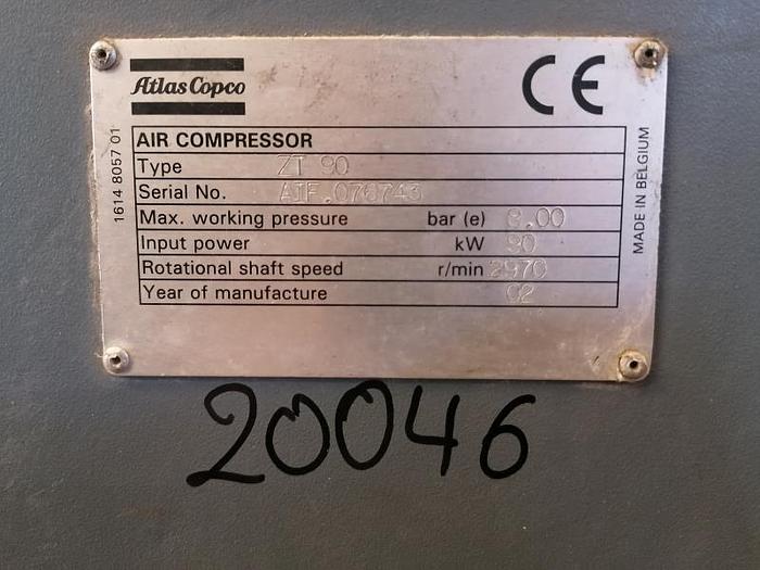 Used 2002 ATLAS COPCO ZT90