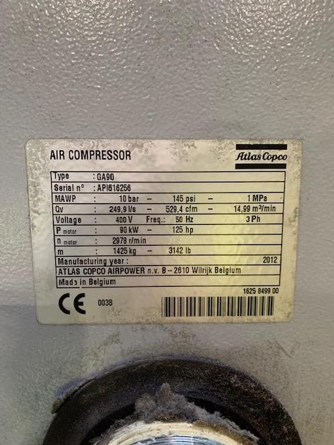 Used Atlas Copco GA90 
