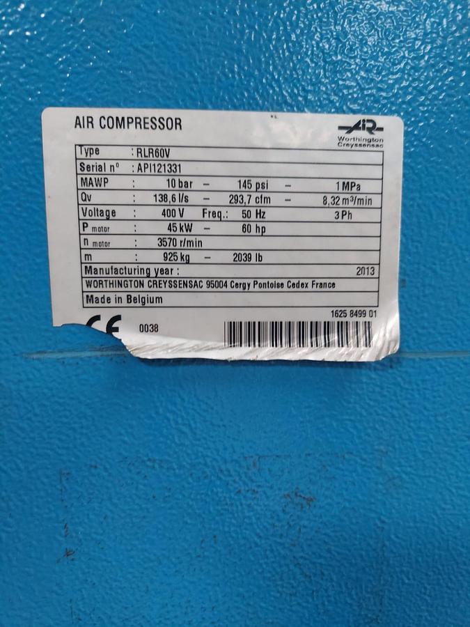 Used Worthington Creyssensac RLR 60 V