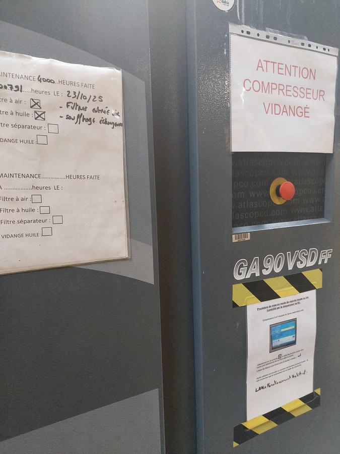 Used 2012 ATLAS COPCO GA90 VSD