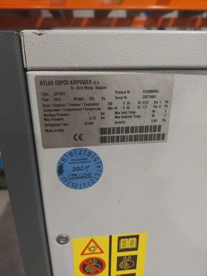 Used Atlas GA7 VSD FF