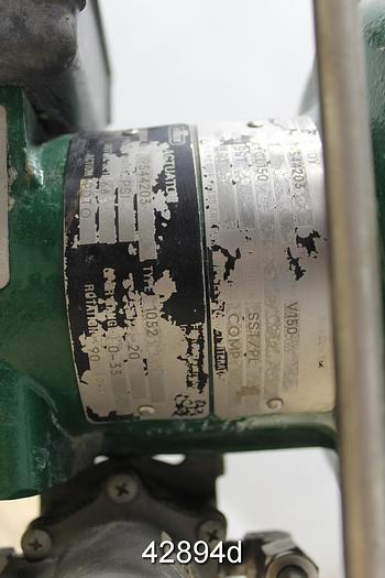 Used Fisher V150 1" Vee-Ball Valve, Stainless #42894