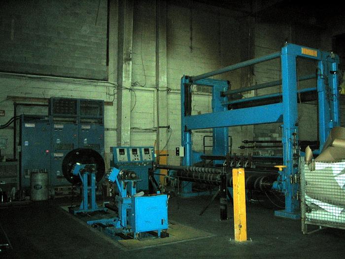 Used 150" (3.81M) BELOIT SLITTER REWINDER 80" UNWIND AND REWIND DIAMETERS