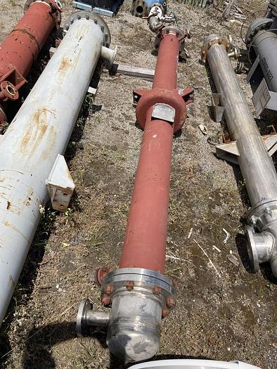 Used Used Rubicon Industries vertical approximately 70 square foot  304L stainless steel shell and tube Heat Exchanger