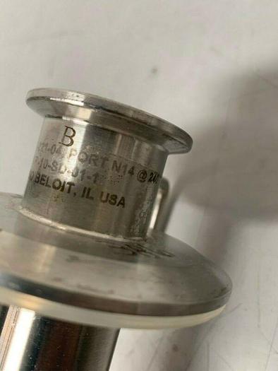 Used Stainless Steel 23" Spray Ball w/ 1 1/2" Sanitary Fitting