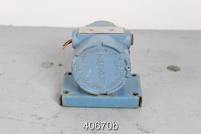 Used Rosemount 0444RL2U1A2NA Temperature Transmitter, RTD Type #40670