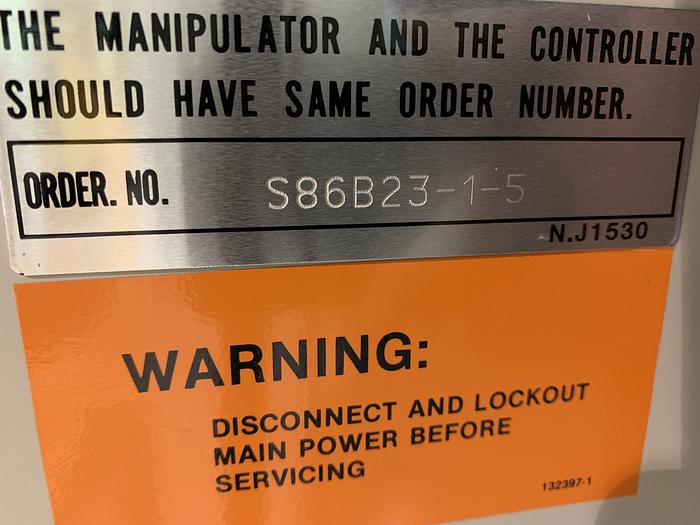 Used MOTOMAN UP50N (HP50) 50KG X 2046MM REACH 6 AXIS CNC ROBOT WITH NX100 CONTROL