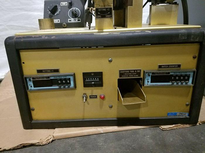 Used Crafford Automatic Chain Cutting Machine cuts jewelry chain to exact lengths