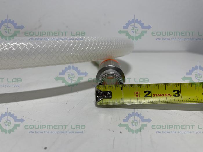 Used Saint Gobain 23035763 Pure Fit 96" Hose w/ 3/4" to 1 1/2" Sanitary Fitting 90PSI 23035763 Pure Fit 96" Hose w/ 3/4" to 1 1/2" Sanitary Fitting 90PSI