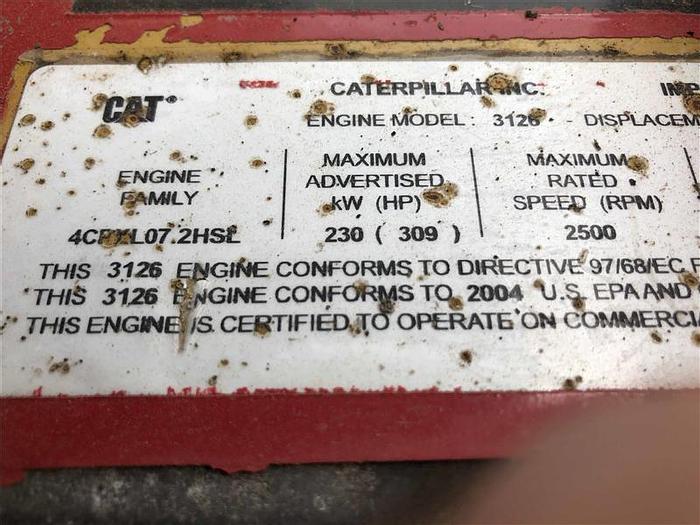 Used 2004 Caterpillar 3126-B-DI Turbo Diesel Engine 6 cylinder