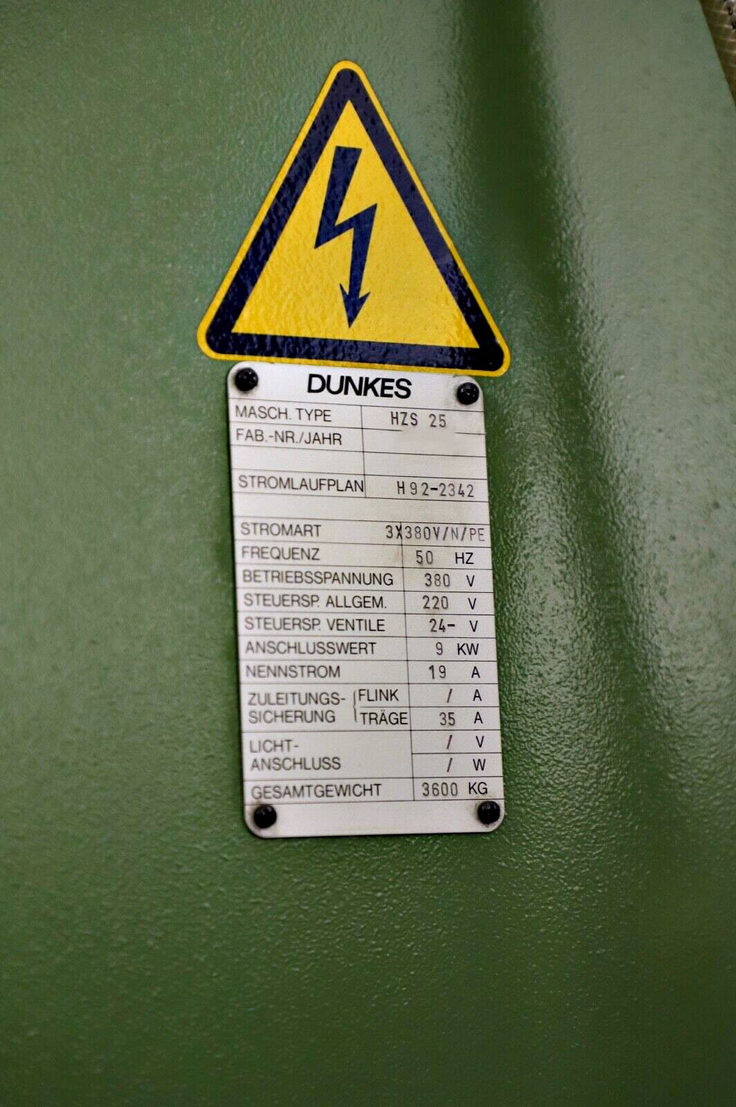 Used Dunkes HZS25 - 1992