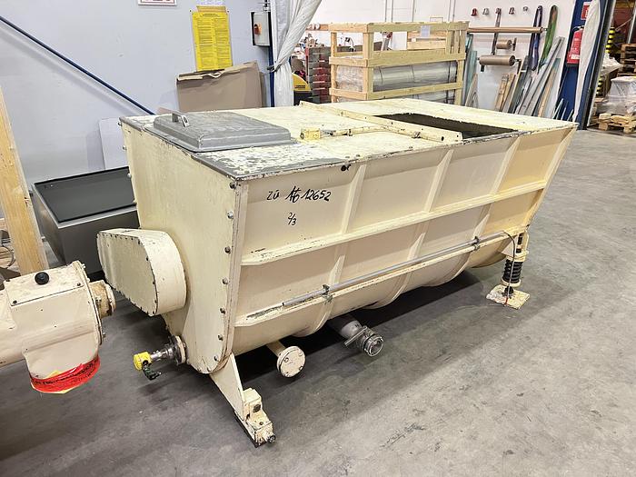 Gebraucht Zweiwellen-Ausstoß-Mischkneter BEETZ Type MK-2/500 mit ca. 500 Liter Nutzinhalt.