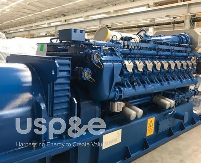 Used 2 MW 2018 New MWM TCG2020V20 Natural Gas Generator Sets