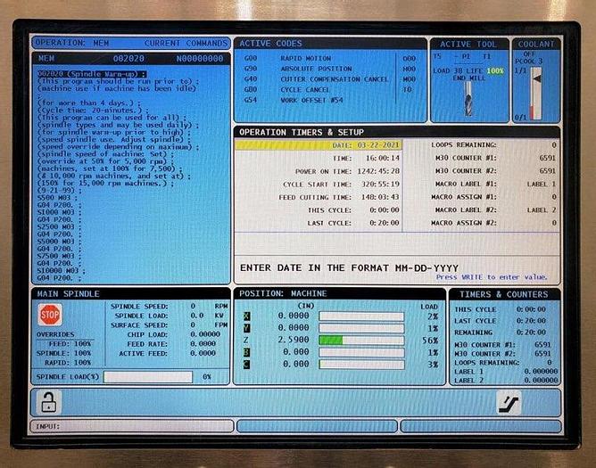 Used 2014 HAAS UMC-750 5-Axis Machining Center ***Extremely Low Hours***