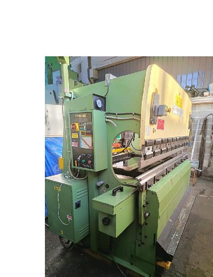 Usato PRESSA PIEGATRICE SCHIAVI RG 50/20 DA 2100 X 50 TON CON SEPA84 CNC MB 3 ASSI