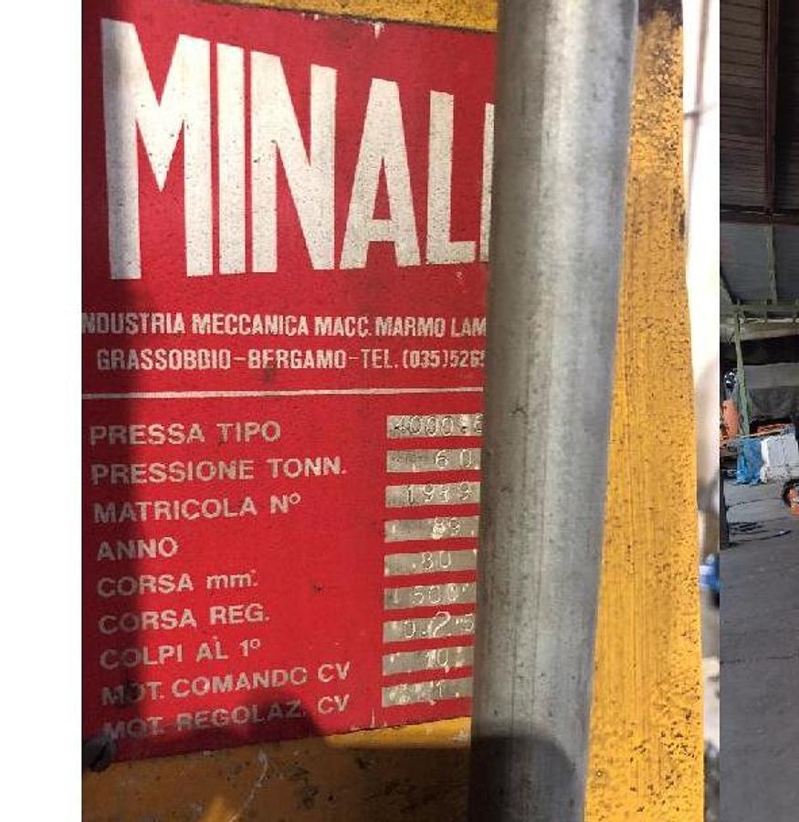 Usato PRESSA PIEGATRICE IDRAULICA MINALI DA 4000 X 60 TON #ITA 4214