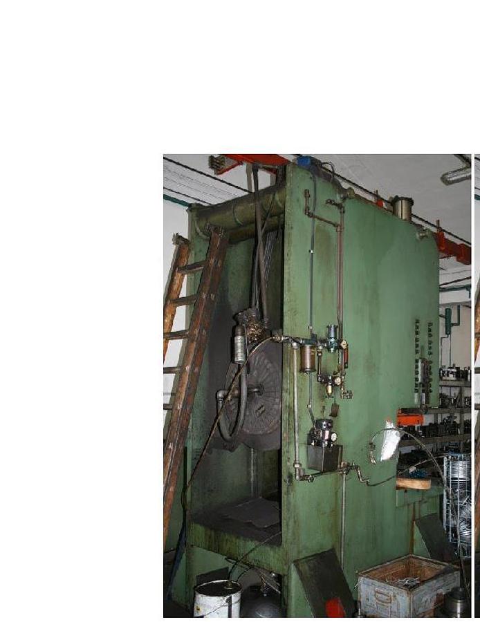 Usato PRESSA COLLO CIGNO FRONTALE OTI 250 TON  A FRIZIONE PNEUMATICA FRIZIONE INTERNA ,