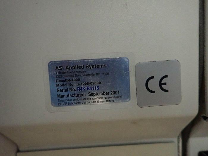 Used Lot of 2 Mettler Toledo ReactIR-4000 FTIR Analyzers w/ 3 Power Supplies & Extras
