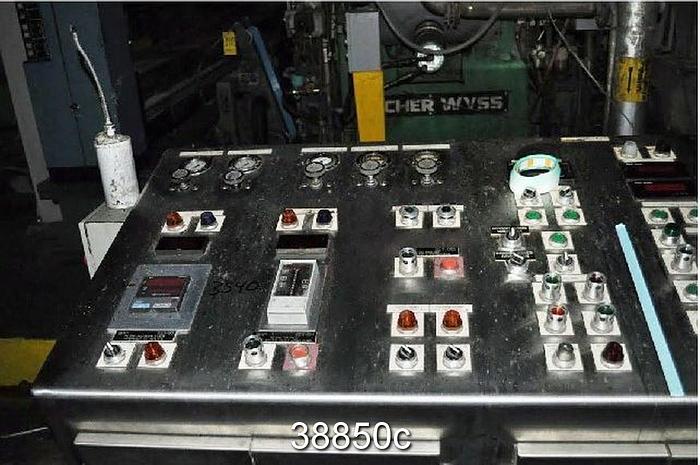 Used Sulzer Escher Wyss 2-Roll Single Nip Calender Stack, 171" Face #38850