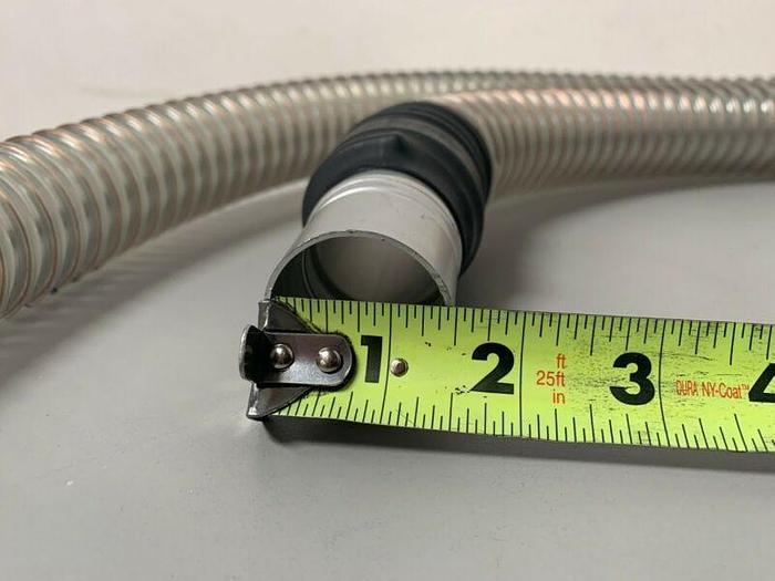 Used TigerFlex WE 15 Flexible Handling Hose 115" w/ 1.5" & 2" Compression Fittings