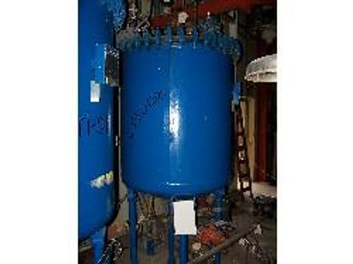 Used Pfaudler 300 gallon vertical glass lined vacuum receiver