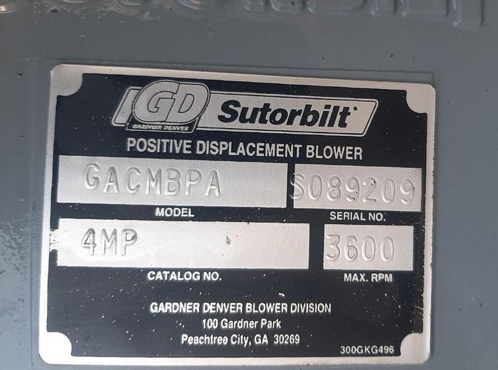 Used Conveyor, Pneumatic, Vac-U-Max, Mdl 05003, S/st, 5 HP #S744398