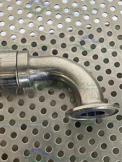 Used Sani Tech  STHT-W-1000 Silicone Hose w/ 1" Elbow Sanitary Fitting