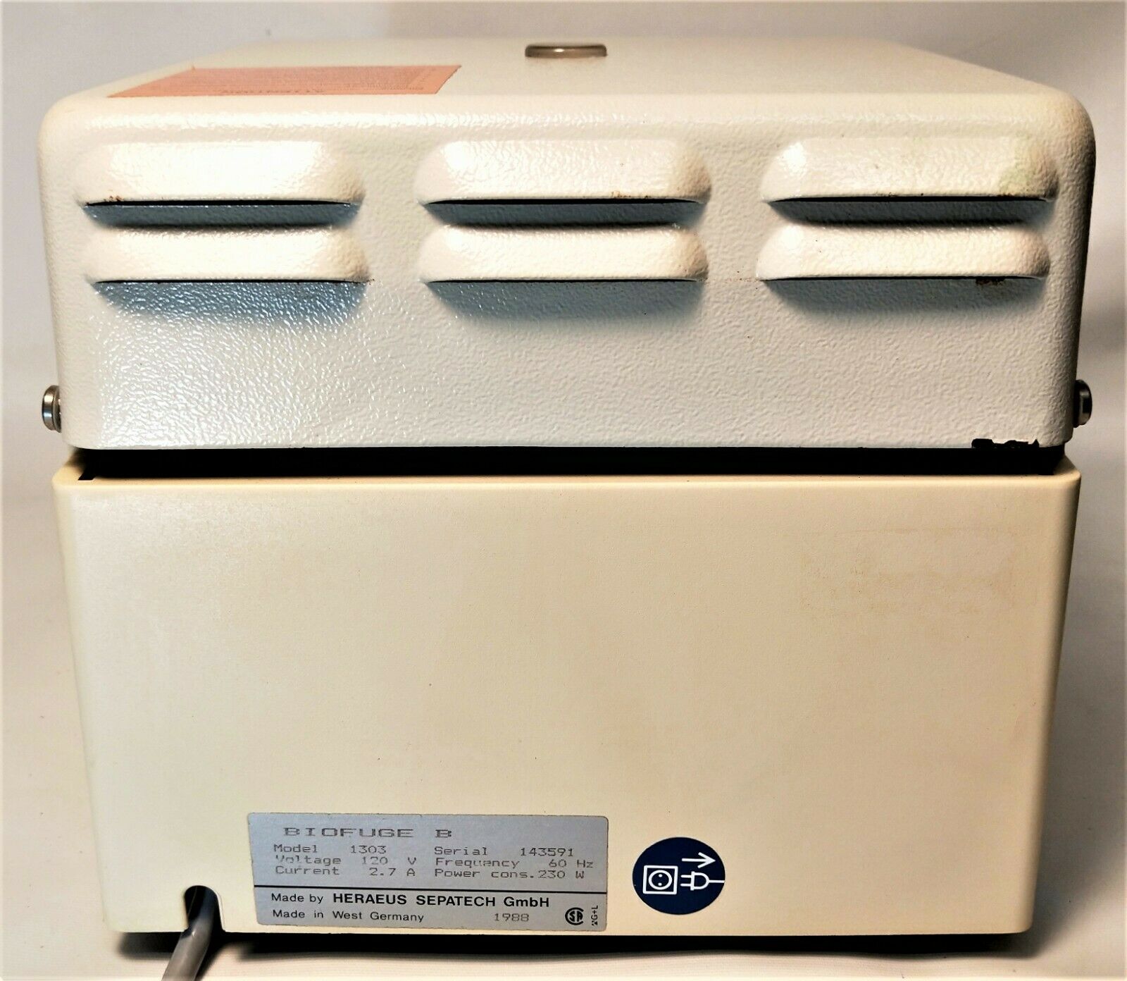 Used Heraeus (Canlab) Biofuge B 1303 Microcentrifuge (24 x 1.5 - 2mL)