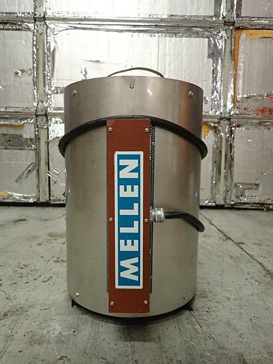 Used Mellen Model CC12-5 x 12M Cylindrical Tube Crucible Furnace with Lid