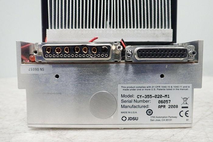 Used JDSU Uniphase Xcyte CY-355-020-M1 355nm Laser Head & CY-PS Laser Controller Unit
