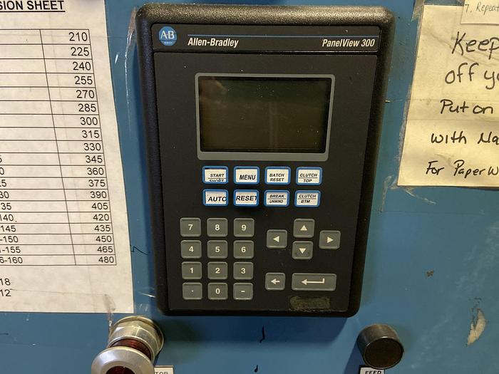 Used 60" ROSENTHAL SLITTER REWINDER MODEL SW5-DUBSHEWWG-PLO W/ SCORE SLITTING