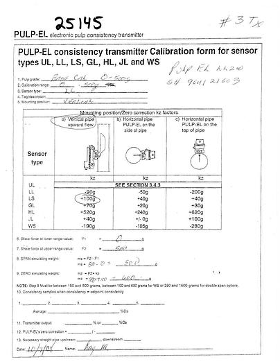 Used VALMET PULP-EL #25145