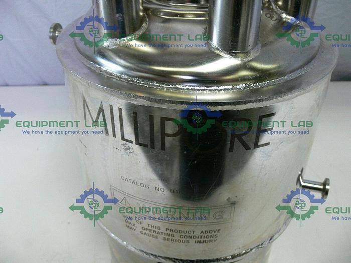 Used Millipore CESH23401 Stainless Steel Jacketed 10 Liter Pressure Vessel 100 PSI