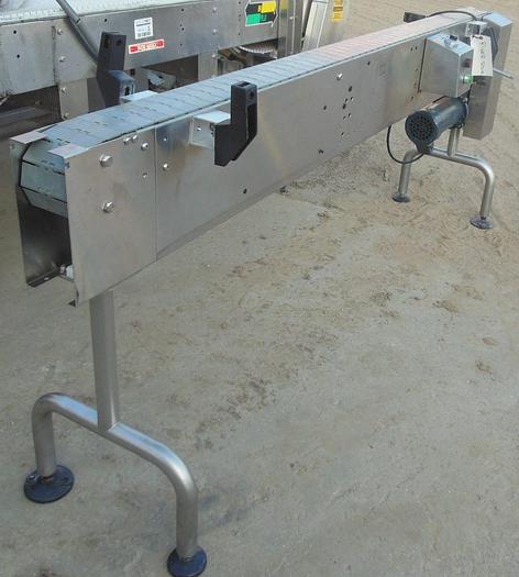 Used Conveyor, Belt, 4" x 7', S/st, Pacific, 3/4 HP, 120 Volts, #S742809