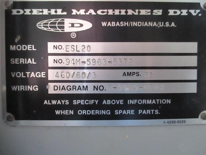 Used Used Diehl ESL-20 Straight Line Rip Saw