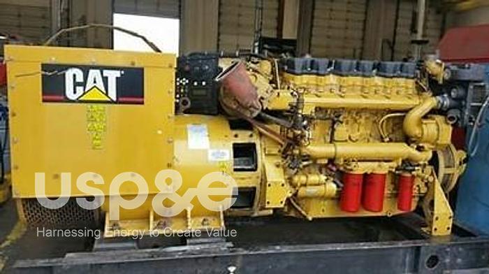 Used .60 MW 2008 Used Caterpillar C18 Diesel Generator Sets