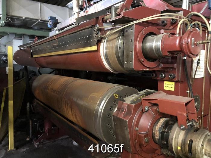 Used Hunt and Muscrop 2x2 Roll Soft Compact Calender, 88" Face #41065