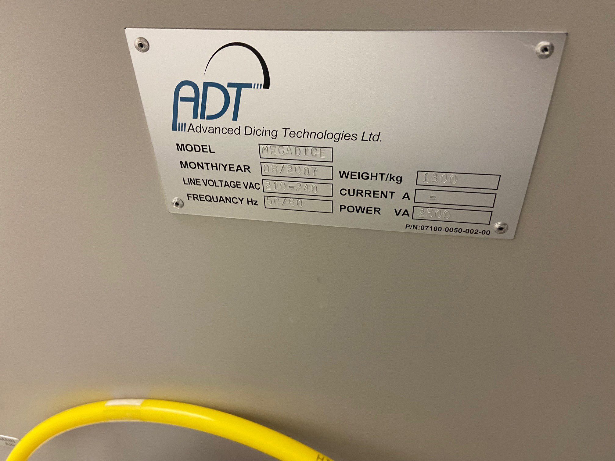 Used 2007 ADT 7200 MegaDice