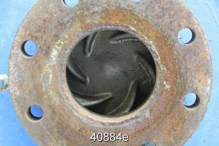 Used Goulds 3196 3x4x13 Pump, Ductile Iron Casing, 6 Vane SS Impeller #40884
