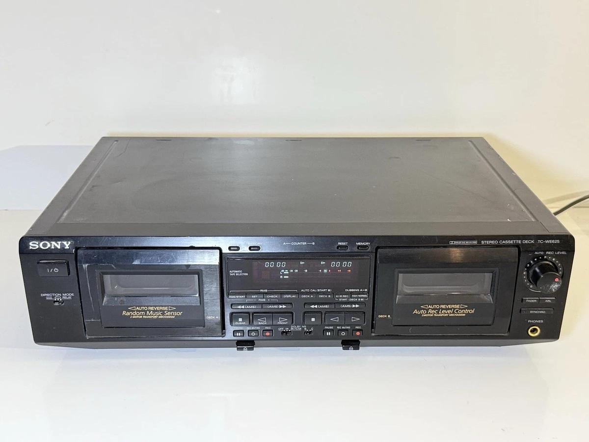 Used Sony TC-WE625 Dual Stereo REC. Cassette Tape Deck Player