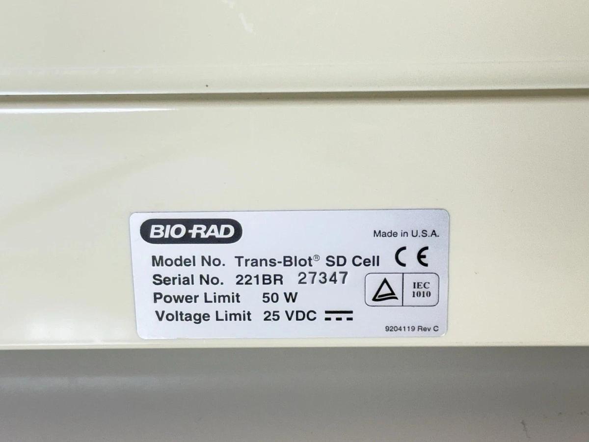 Used Bio-Rad Bio Rad Trans Blot SD Semi Dry Electrophoretic Transfer Cell