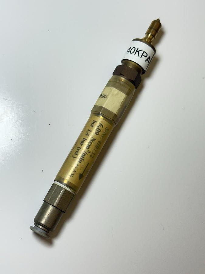 Used JW Froehlich Leak Orifice - OR6-410-12 (6Sccm @ 140kPa) 18/52173.01