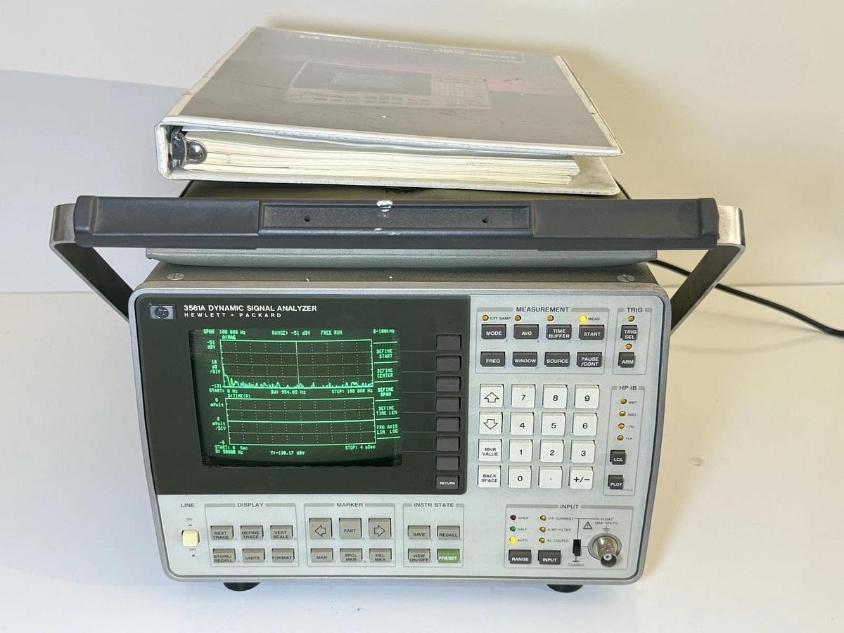 Used Hewlett Packard HP 3561A Dynamic Signal Analyzer – FFT Spectrum, 100 kHz, GPIB