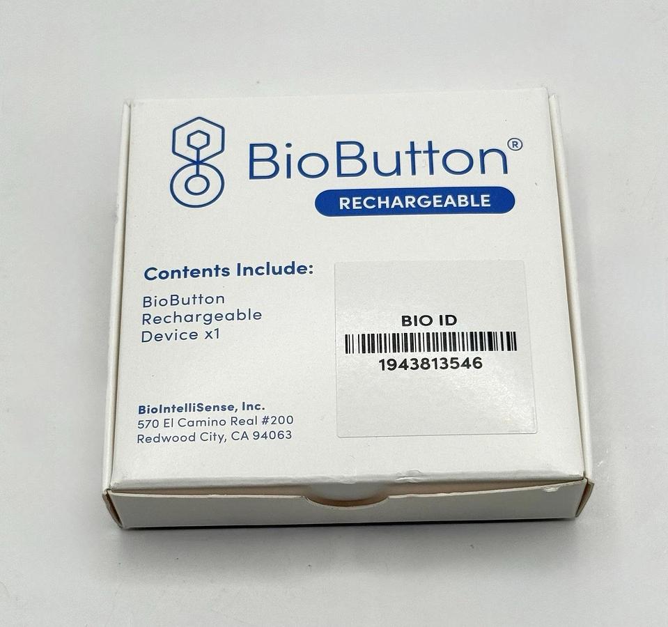Used BioIntellisense BioButton BIOST06040 Wearable Rechargeable Monitoring