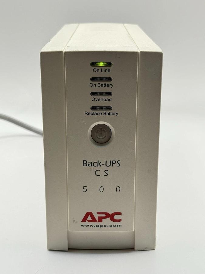 Used APC Back-UPS CS 500 Battery Backup & Surge Protection BK500 6-outlet