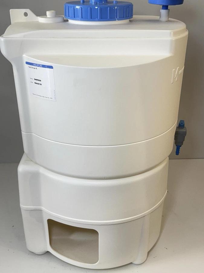 Used Millipore Water Reservoir Storage Tank 30L PE, Model: TANKPE030